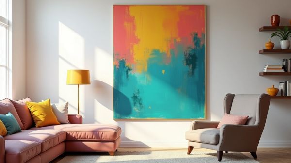 Illuminez votre décoration avec un tableau coloré
